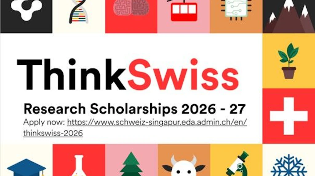 ThinkSwiss Research Scholarships: Brunei and Singapore 2026-2027