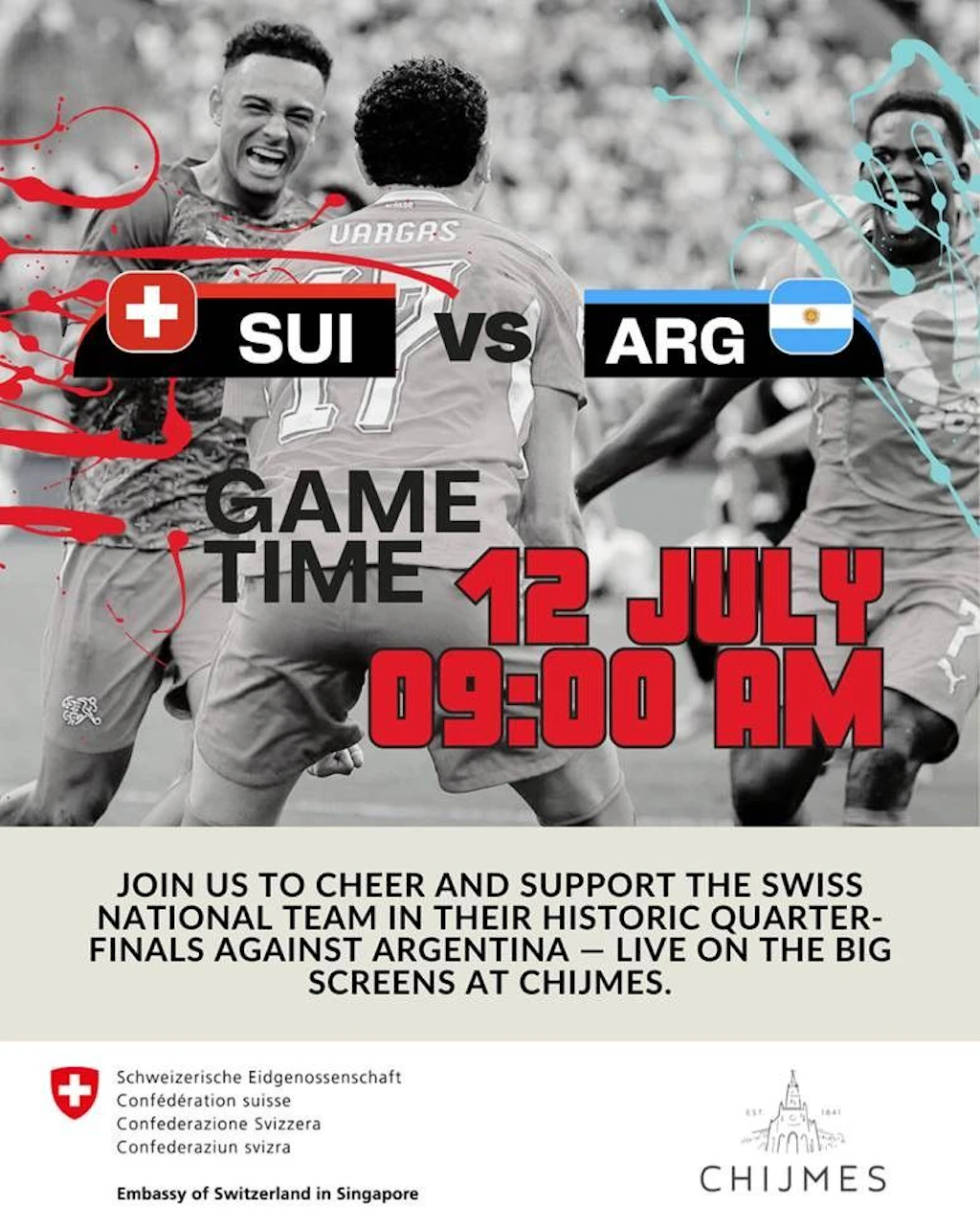 Switzerland enters FIFA Quarter Finals